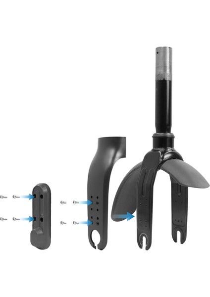 Xiaomi M365 Elektrikli Scooter Çatal Parçaları Beyaz Için Tekerlek Kapağı Göbek Kapağı Koruyucu Kabuklu Ön Çatal Kapağı (Yurt Dışından) fırsatları