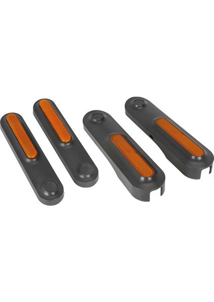 Ön Arka Tekerlek Kapağı Göbek Kapağı Koruyucu Kabuk Yansıtıcı Etiket Xiaomi 4 Mi 4 Pro Elektrikli Scooter Için (Yurt Dışından)