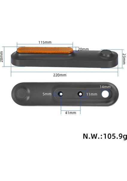 Ön Arka Tekerlek Kapağı Göbek Kapağı Koruyucu Kabuk Yansıtıcı Etiket Xiaomi 4 Mi 4 Pro Elektrikli Scooter Için (Yurt Dışından) fırsatları