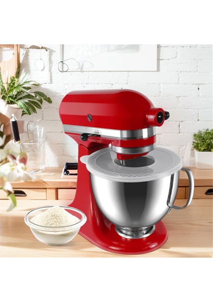Kitchenaid 4.5-5 Quart Eğimli Kafa Stand Mikserleri Için 2 Adet Mikser Kase Kapakları, Hamur Mayalama Kase Kapakları (Yurt Dışından)