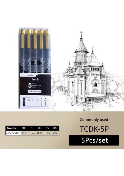 5 Adet Set A-1 Stili Pigment Liner Mikron Mürekkep Sanat Marker Kalem Kaligrafi Fırçası Kalemler Siyah Fineliner Eskiz Manga Çizim El Yazısı Beyaz Kalem (Yurt Dışından)
