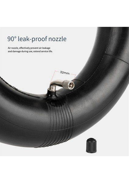 255X80 90/65-6.5 80/65-6.5 Lastikli Scooter Için 90 Derece Yedek Iç Lastik (2'li Paket) (Yurt Dışından) fırsatları