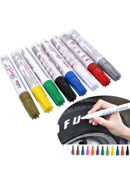 Mavi Stil Olor Kalem Seti Su Geçirmez Kauçuk Kalıcı Boya Marker Kalem Araba Lastiği Sırtı Çevresel Lastik Boyama Marker (Yurt Dışından) fiyatları