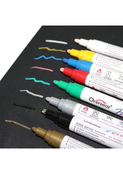 Mavi Stil Olor Kalem Seti Su Geçirmez Kauçuk Kalıcı Boya Marker Kalem Araba Lastiği Sırtı Çevresel Lastik Boyama Marker (Yurt Dışından) indirimleri