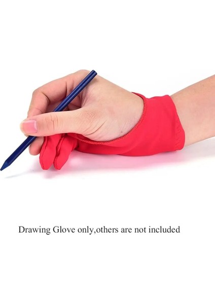 Mavi-S 1 Adet Sanatçı Çizim Eldiveni Herhangi Bir Gra Çizim Masası Için 2 Parmak Kirlenme Önleyici Hem Sağ Hem De Sol El Çizim Eldivenleri (Yurt Dışından) fırsatları