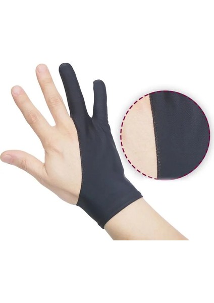 Siyah Stil S Beden 2 Parmak Çizim Eldiveni Anti-Kirlenme Sanatçı Herhangi Bir Graainting Yazma Lehine Sağ ve Sol El Için Dijital Yetenek (Yurt Dışından) modelleri