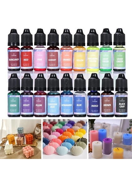 H Tarzı 10ML Regments Mum Sabun Boyası Dıy Uv Epoksi Reçine Kalıp Sıvı Renklendirici Takı Yapımı Için Malzemeleri Reçine El Sanatları (Yurt Dışından)