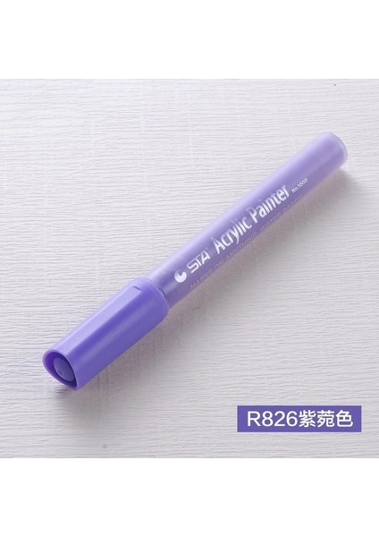 R826 Stili 1 Adet Akrilik Boya Sanat Marker Kalem Su Bazlı Pigment Mürekkep Işaretleyici Kalemler Kaya Cam Porselen Kupa Ahşap Kumaş Boyama Doodling (Yurt Dışından)