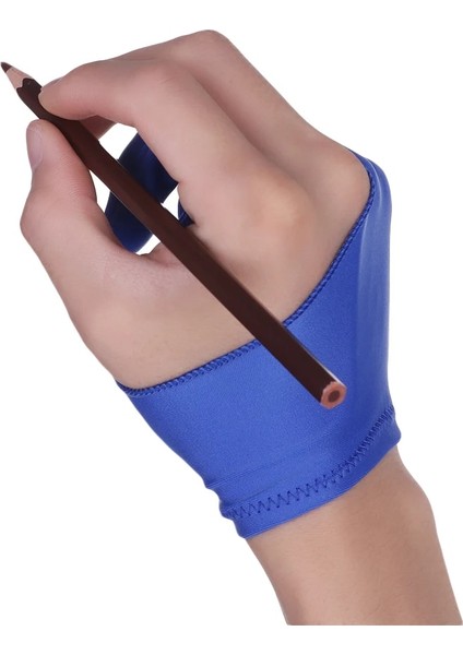 Siyah Stil Herhangi Bir Gra Çizim Tableti Için 1 Adet Sanatçı Çizim Eldiveni Blackredblue 2 Parmak Sağ ve Sol El Için Anti-Kirlenme (Yurt Dışından) modelleri