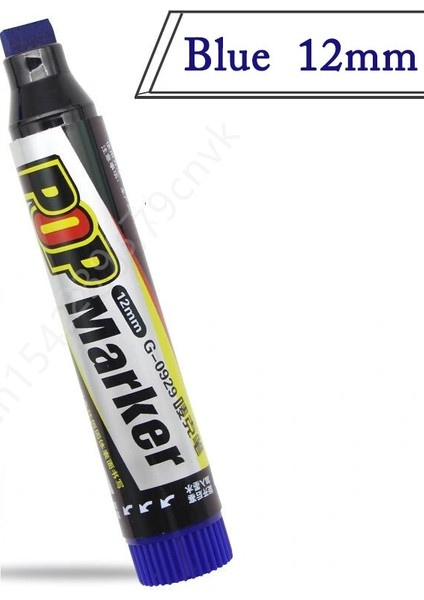 Mavi 12MM Tarzı mm Marker Kalem Sanat Reklam 12 Renk Boya Alkol Elyaf Ucu Pop Graketch Kalem Poster Kalem Copic Art Supliess (Yurt Dışından)