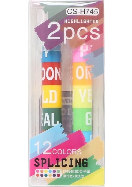 Retro 6 Renk Stili 6 Renk Ekleme Katı Fosforlu Mum Boya Mermi Floresan Grafiti Kalem Öğrencileri Yazma Mark Dergisi Peool Malzemeleri (Yurt Dışından)