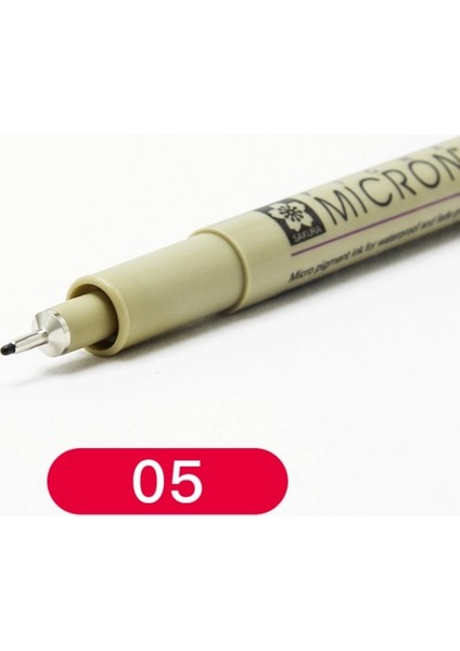 No.5 Tarzı Pigment Liner Pigma Kalem Mikron Iğne Işaretleme Kalemi Fırça Farklı Uçlu Siyah Fineliner Eskiz Kalemi (Yurt Dışından)