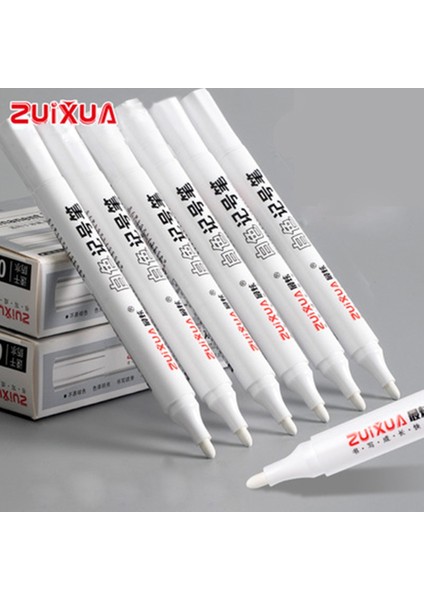 A5 Siyah Stil 1 Adet Yağlı Beyaz Su Geçirmez Kauçuk Kalıcı Boya Marker Kalem Dizüstü Araba Lastiği Sırtı Çevre Lastik Boyama Grafiti Kalemler (Yurt Dışından)
