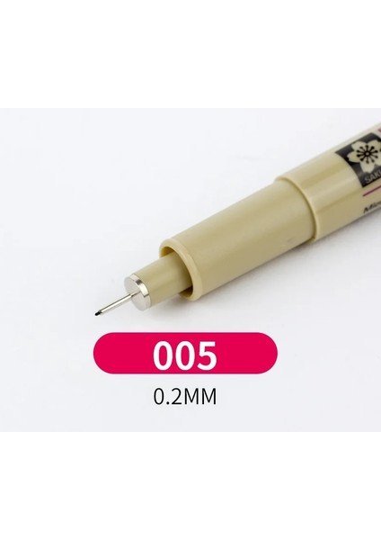 No.5 Tarzı Gment Micron Sakura Neelde Yumuşak Fırça Çizim Kalemi Fırça Ince Nokta Işaretleme Kalemi (Yurt Dışından)