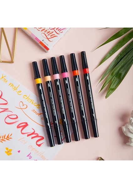 13 Pembe Stil Monami Sulu Boya Fırça Kalem, Suluboya Orta Ince Ikiz Fırça Kalemi Çizim Kaligrafi Boyama Okulu Sanat Tasarımı A6554 (Yurt Dışından) modelleri