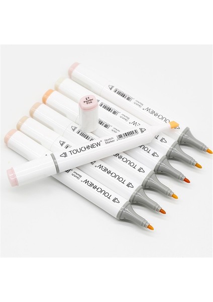 37 Numara 1 Ten Rengi Işaretleyici Ton Seti Sanat Işaretleyiciler Kalem Sanatçı Çift Başlı Alkol Bazlı Manga Boyama Için Fırça Kalem (Yurt Dışından) modelleri