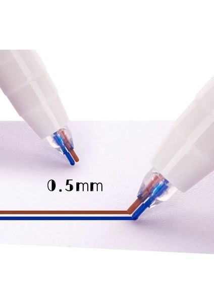 Mavi Mor Tarzı 3D Çift Çizgi Işaretleyici Kalem Sanat Çizgi Roman Diy Öğrenci Bicolor Çizim Boyama Işaretleyiciler Okul Ofis Kawaii Kırtasiye (Yurt Dışından) indirimleri