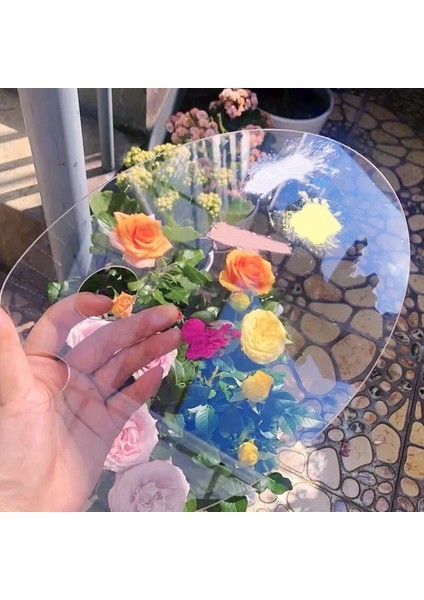 Oval 20X30 cm Stili Akrilik Şeffaf Çizim Yağlıboya Kurulu Boya Paleti Grafiti Oval Kare Sanat Öğretim Malzemeleri (Yurt Dışından) fiyatları