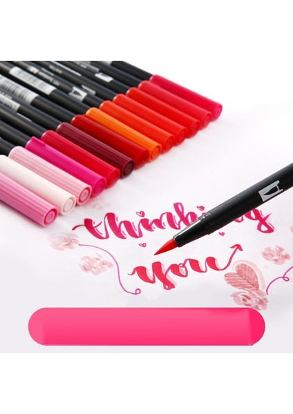 No.20 Tarzı Tombow Ab-T Sanat Fırça Kalem Japon Kaligrafi Peolors Çift Kafaları Suluboya Marker Kalem Boyama Sanat Malzemeleri Için (Yurt Dışından) fiyatları