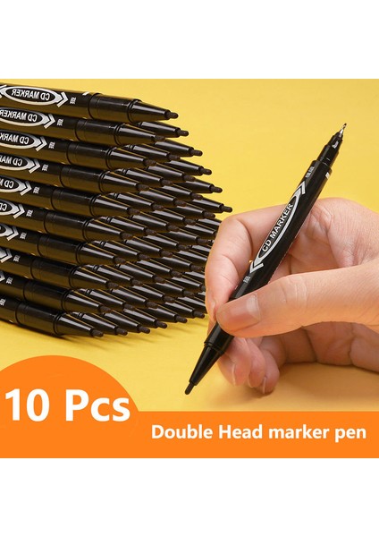 Mavi-10 Adet Tarzı Et Renkli Kalıcı Sanat Işaretleyiciler Kalemler Su Geçirmez Çift Uçlu Yağlı Mürekkep Eskiz Defteri Boyama Okul Malzemeleri Kırtasiye (Yurt Dışından) fiyatları