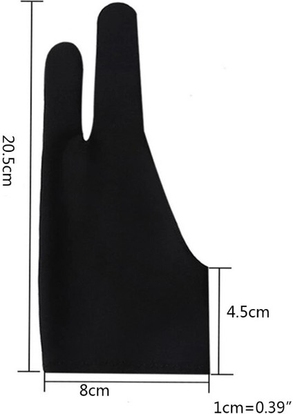 Kırmızı Stil 1 Çift Iki Parmak Kirlenme Önleyici Sanatçı Eldivenleri Herhangi Bir Gra Çizim Tableti Sürtünmeyi Azaltır Kağıt Eskizini Sol Veya Sağ Han (Yurt Dışından) fırsatları