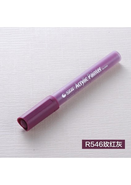R546 Stili 1 Adet Akrilik Boya Sanat Marker Kalem Su Bazlı Pigment Mürekkep Işaretleyici Kalemler Kaya Cam Porselen Kupa Ahşap Kumaş Boyama Doodling (Yurt Dışından)