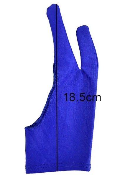 Mavi 1 Adet Sanatçı Çizim Eldiveni Herhangi Bir Gra Çizim Tableti Için 2 Parmak Anti-Kirlenme, Hem Sağ Hem De Sol El Için Siyah (Yurt Dışından)