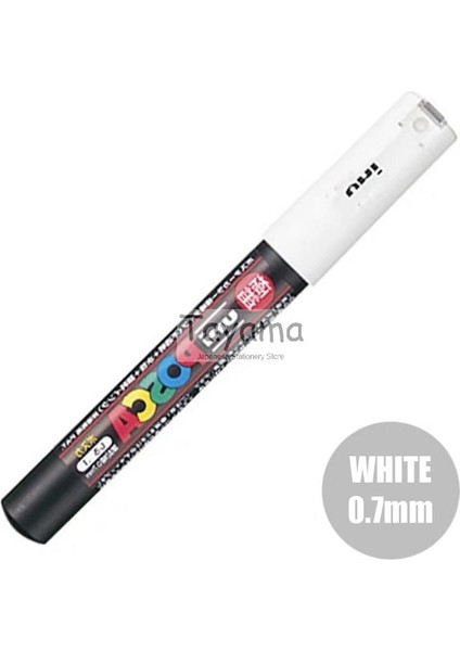 Beyaz Stil 1 Adet Uni Posca Pc-1m Boya Markörü- Ekstra Ince Mermi Ucu Sanat Marker Kalemler Su Bazlı 28 Renk Mevcuttur (Yurt Dışından)