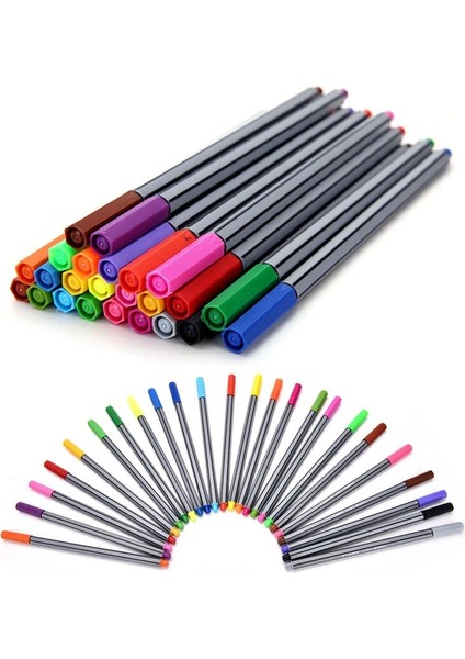 Resim Stili Olarak Renkler Fineliner Kalemler Boyama Kitabı Marco Super Fine Draw Renkli Kalem Sanat Marker Kalem Su Bazlı Mürekkep (Yurt Dışından)