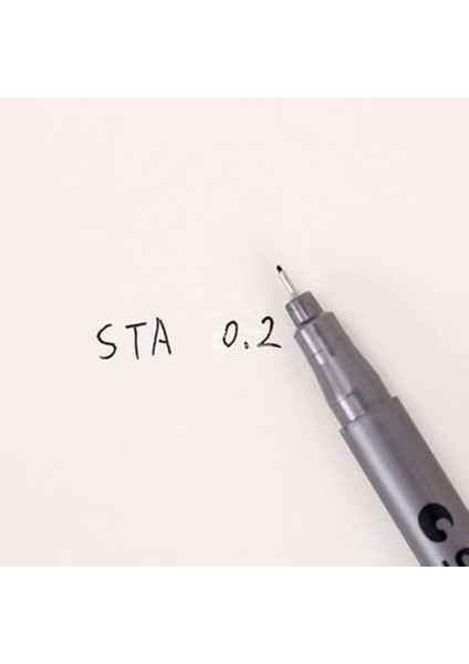No.2 Tarzı 1 Adet Pigment Liner Pigma Mikron Mürekkep Işaretleme Kalemi Farklı Uçlu Siyah Fineliner Eskiz Kalemleri (Yurt Dışından)
