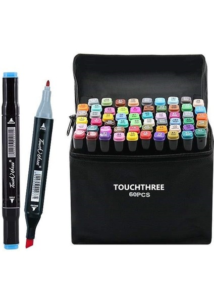 No.17 Stili Touch Three Opsiyonel Renk Alkol Bazlı Sanat Marker Çift Kafa Eskiz Işaretleyici Fırça Kalem Sanatçı Çizim Okul Sanat Malzemeleri (Yurt Dışından) fiyatları