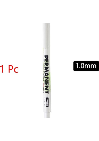 1 Adet 1.0mm Tarzı Adet Beyaz Marker Kalemler Yağlı Su Geçirmez Beyaz Jel Kalem Dıy Grafiti Eskiz Işaretleyiciler Kırtasiye Wrting Okul Malzemeleri (Yurt Dışından)