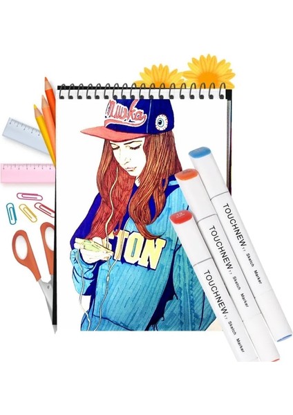 No.81 Stili Renk Taslağı Işaretleyici Alkol Bazlı Sanat Grafik Çizimi Çift Uçlu Işaretleme Kalemleri Boyalı Manga Tasarım Animasyon Çizgi Roman Taslak 01 (Yurt Dışından) fırsatları