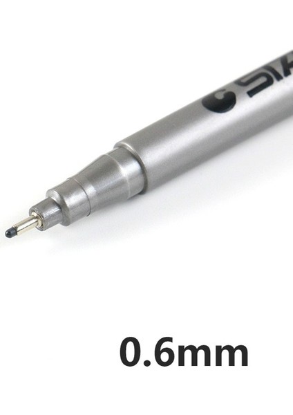 0,6 mm Stili 1@#gment Liner Pigma Micron Ink Marker Kalem Farklı Uçlu Siyah Fineliner Eskiz Kalemleri (Yurt Dışından)