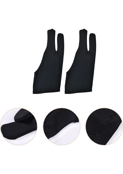 Pembe Tarzı L93F 1 Çift Iki Parmak Kirlenme Önleyici Sanatçı Eldivenleri Herhangi Bir Gra Çizim Tableti Sürtünmeyi Azaltır Kağıt Eskiz Sol Veya El (Yurt Dışından) indirimleri