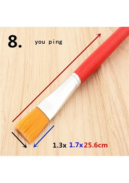 No.8 Stili 12 Numara Suluboya Naylon Boya Fırçaları Yağlı Fırça Boyama Kalemi Işaretleyici Okul Öğrencisi Sanat Malzemeleri Boya Fırçası Kırtasiye Yeni (Yurt Dışından)