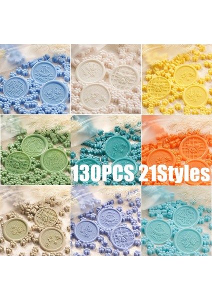 Mavi Stil Renkli Mühür Mumu Vintage Petal Sızdırmazlık Balmumu Boncuk Damga Karalama Defteri Malzeme Düğün Davetiyesi Zarf Kartpostal (Yurt Dışından) modelleri