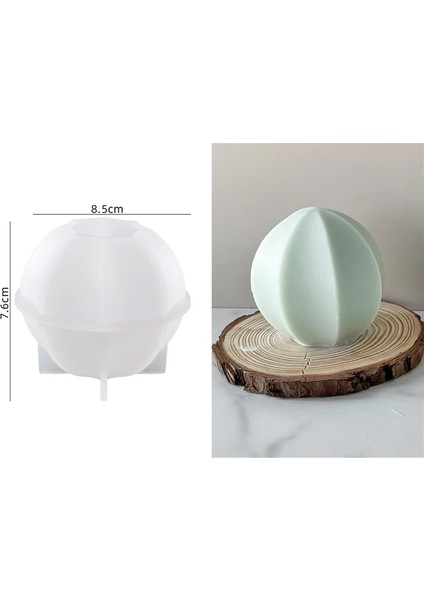 W0514-4 Stili Çizgili Sütun Mum Kalıp Geometrik Sütun El Yapımı Koku Balmumu Mum Ev Dekor Için Silikon Kalıp Alçı Süs Kalıp (Yurt Dışından)