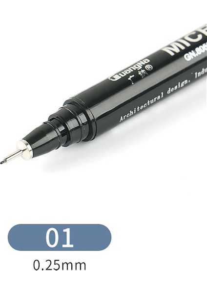 No.1 Tarzı Profesyonel Pigma Sanat Marker Kalem Çizim Kroki Arşiv Siyah Mürekkep Fırça Kırtasiye Animasyon Sanat Malzemeleri (Yurt Dışından)