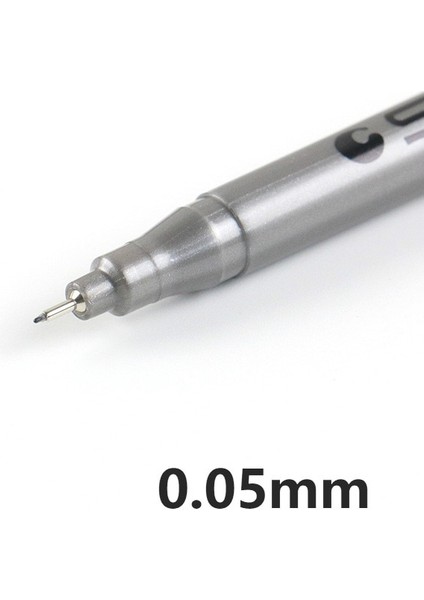 0,05 mm Stili 1 Adet Cetvel Kalemi Fineliner Ultra Fine Line Art Marker Siyah Mürekkep Icron Cetvel Kalemi Ofis Okul (Yurt Dışından)