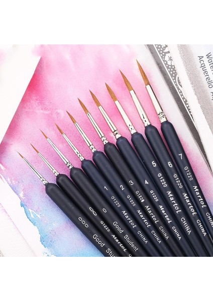 10 Adet Pembe Tarzı Profesyonel Kurt Saç Kanca Hattı Kalem Minyatür Resim Fırçası Sanat Fırçaları Çizim Için Guaj Yağlıboya Fırçası Sanat Kaynağı (Yurt Dışından) modelleri