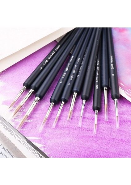 10 Adet Pembe Tarzı Profesyonel Kurt Saç Kanca Hattı Kalem Minyatür Resim Fırçası Sanat Fırçaları Çizim Için Guaj Yağlıboya Fırçası Sanat Kaynağı (Yurt Dışından) fırsatları