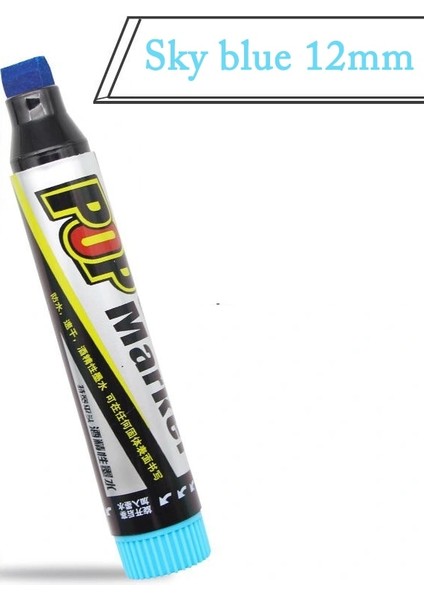12 mm Gök Mavisi Stili mm Marker Kalem Sanat Reklam 12 Renk Boya Alkol Elyaf Ucu Pop Graketch Kalem Poster Kalem Copic Art Supliess (Yurt Dışından)