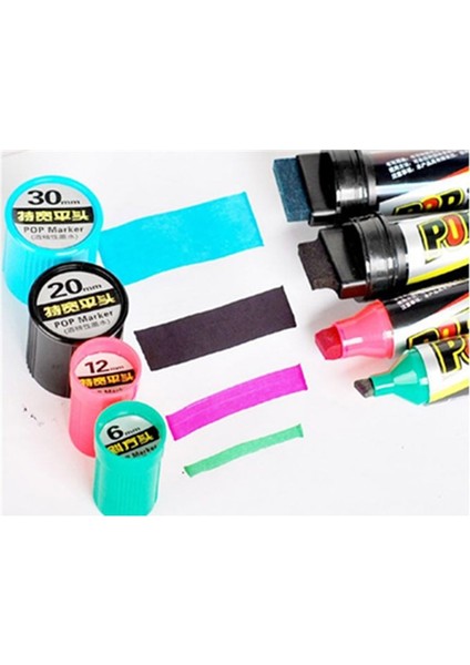 12 mm Gök Mavisi Stili mm Marker Kalem Sanat Reklam 12 Renk Boya Alkol Elyaf Ucu Pop Graketch Kalem Poster Kalem Copic Art Supliess (Yurt Dışından)