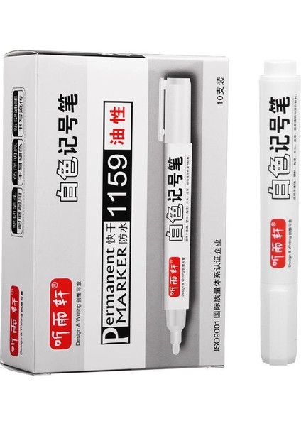 3 Adet Mavi Mürekkep Stili Metal Kalıcı Marker Kalemler 6mm Beyaz Boya Kalemi Deri Kumaş Metalik Işaretleyiciler Craftwork Yağlı Sanat Malzemeleri (Yurt Dışından) modelleri