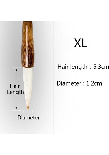 Xl Tarzı Ezone Aint Ahşap Direk Gelincik Saç Yazma Bruese Kaligrafi Düzenli Senaryo Acemi Sanat Boyama Tedarik Fırça (Yurt Dışından)