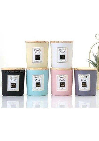 8,4cm-J Tarzı Yaratıcı Diy Mum Boş Bardak Kapaklı Renkli Şişe Cam Kavanoz El Yapımı Tatlı Kokulu Mumlar Cam Boş Kavanoz (Yurt Dışından) fiyatları