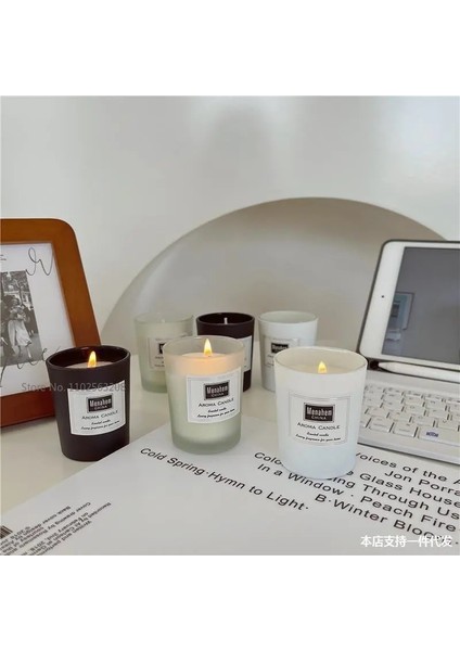 8,4cm-J Tarzı Yaratıcı Diy Mum Boş Bardak Kapaklı Renkli Şişe Cam Kavanoz El Yapımı Tatlı Kokulu Mumlar Cam Boş Kavanoz (Yurt Dışından) indirimleri