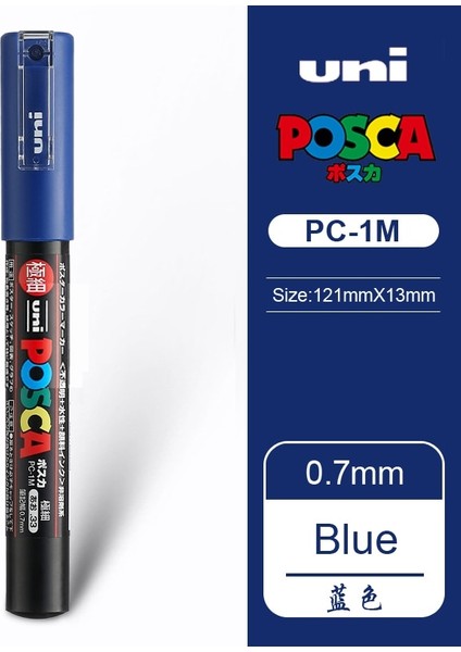 Mavi Stil Mitsubishi Uni Pc-1m Boya Marker Kalem-Geniş Tipcolors Mevcut Marker Yazma Malzemeleri Ofis Okul Malzemeleri (Yurt Dışından)