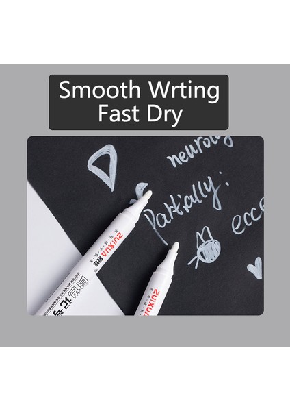 3 Adet 1.0mm Stili Adet Beyaz Marker Kalemler Yağlı Su Geçirmez Beyaz Jel Kalem Dıy Grafiti Eskiz Işaretleyiciler Kırtasiye Wrting Okul Malzemeleri (Yurt Dışından) modelleri